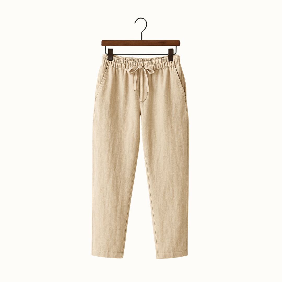 Pantalon Lin Riviera - Coupe Droite