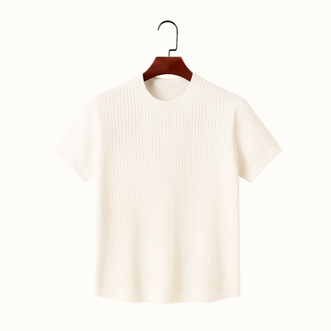T-shirt Côtelé Épure