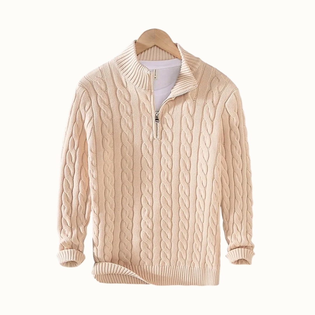 Pull Tressé Saint-Jean - 100% Coton
