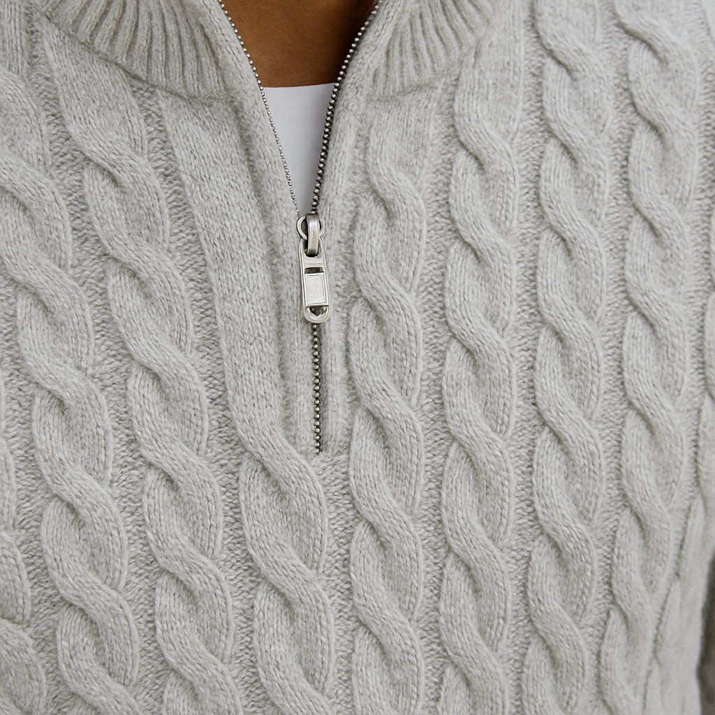 Pull Tressé Saint-Jean - 100% Coton